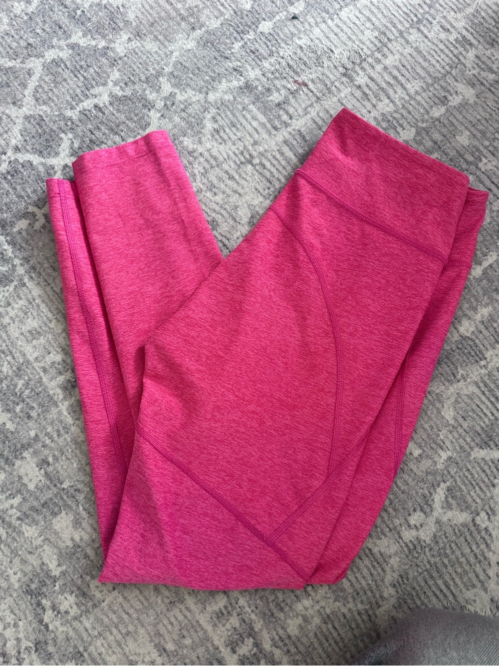 Outdoor Voices Pink Heather High-Waist Leggings
